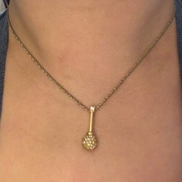 Authentic Vintage Christian Dior rhinestone gold plated necklace - Picture 12 of 12